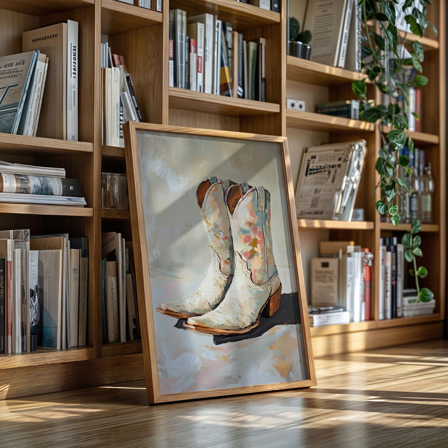 Painted Soles: Floral Cowgirl Boots