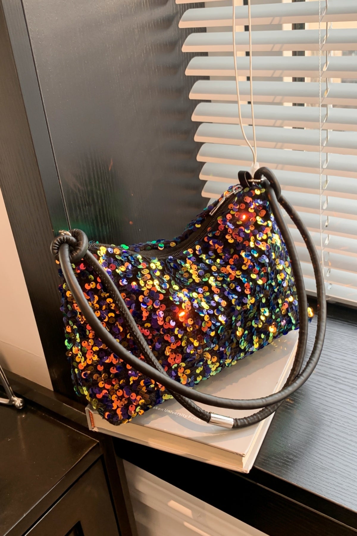 Sequin Double Strap Shoulder Bag choice of colors