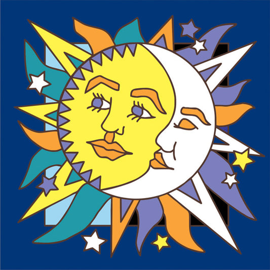 Sun Moon Face Tile