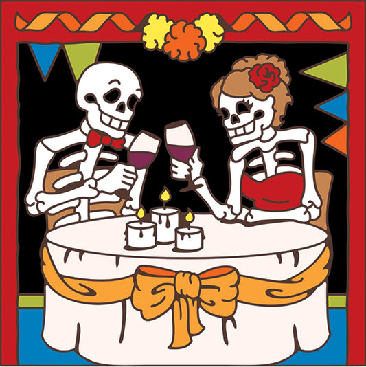 Day of the Dead Dining Tile