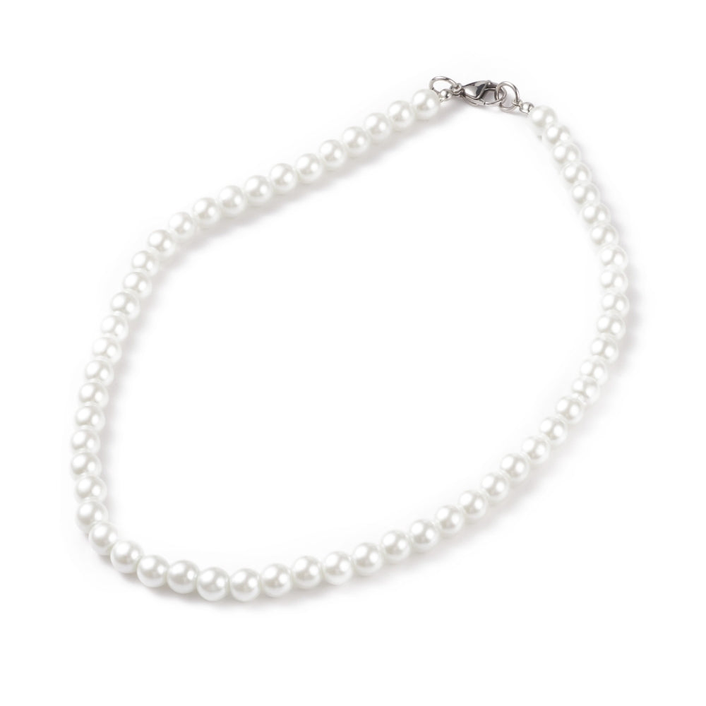 The Jewelry Junkie **Glass Pearl Collar Necklace Wedding Collection 259v
