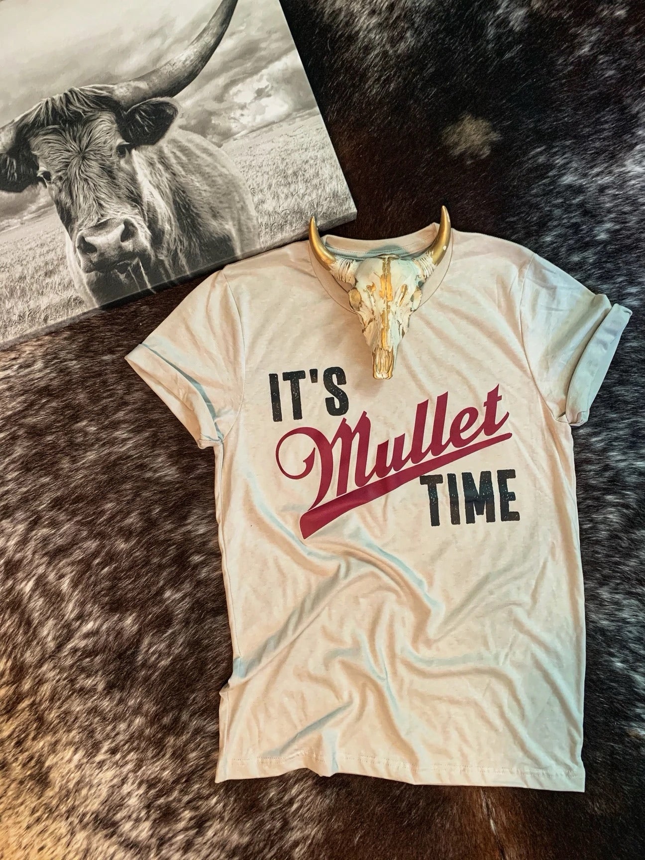It’s Mullet Time Shirt – Graphic Tee, Long Sleeve & Crewneck.