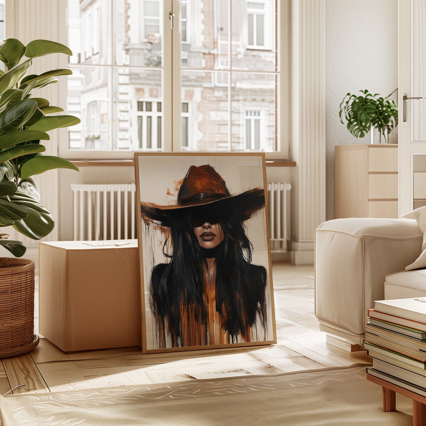 Midnight Dust – Western Cowgirl Wall Art