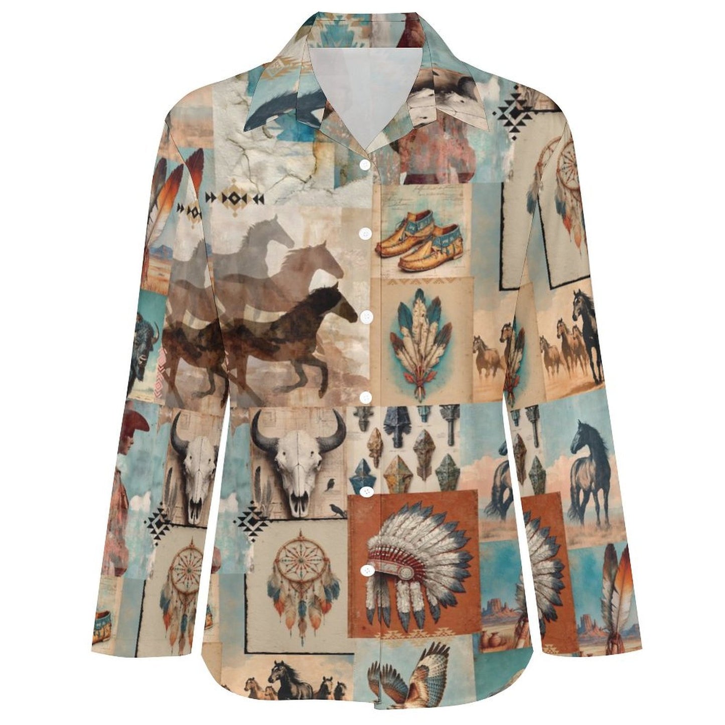 Baha Ranch Bohemian Dreams Cowgirl Button Up Blouse