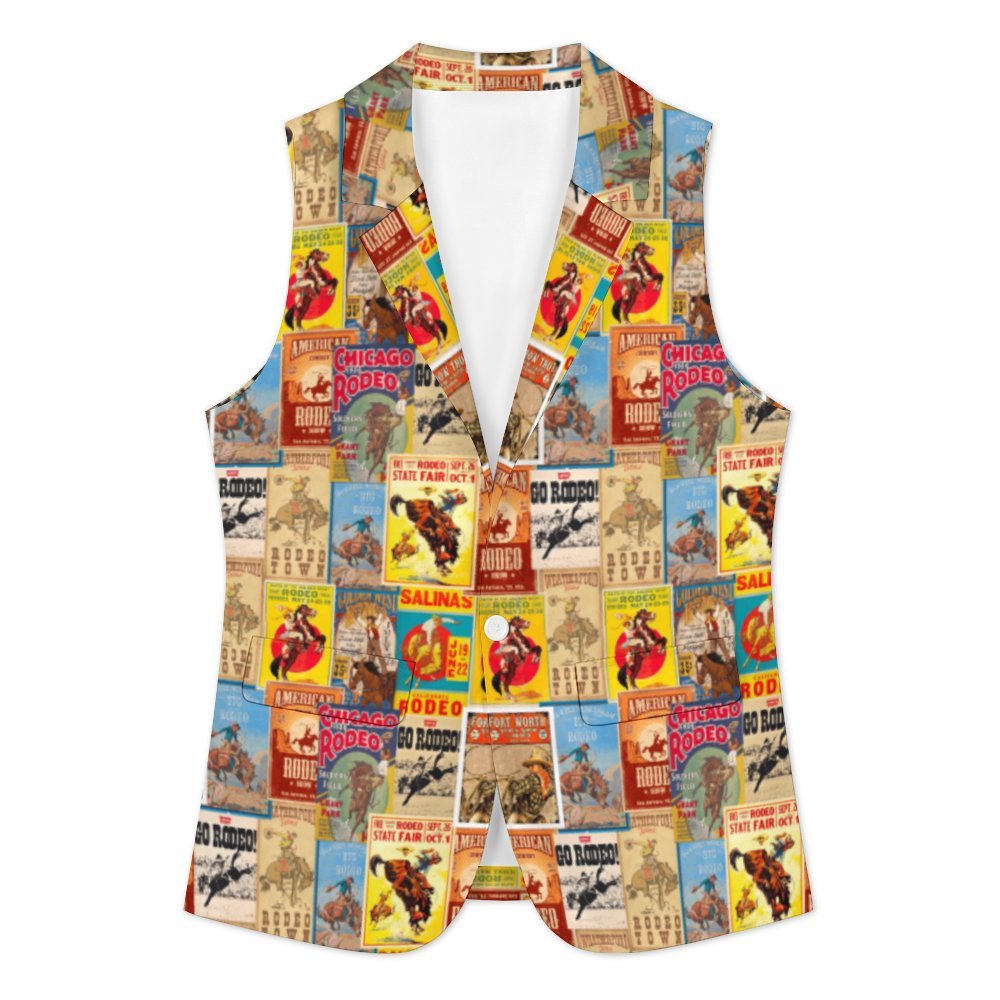 Vintage Rodeo Poster Women's Vest