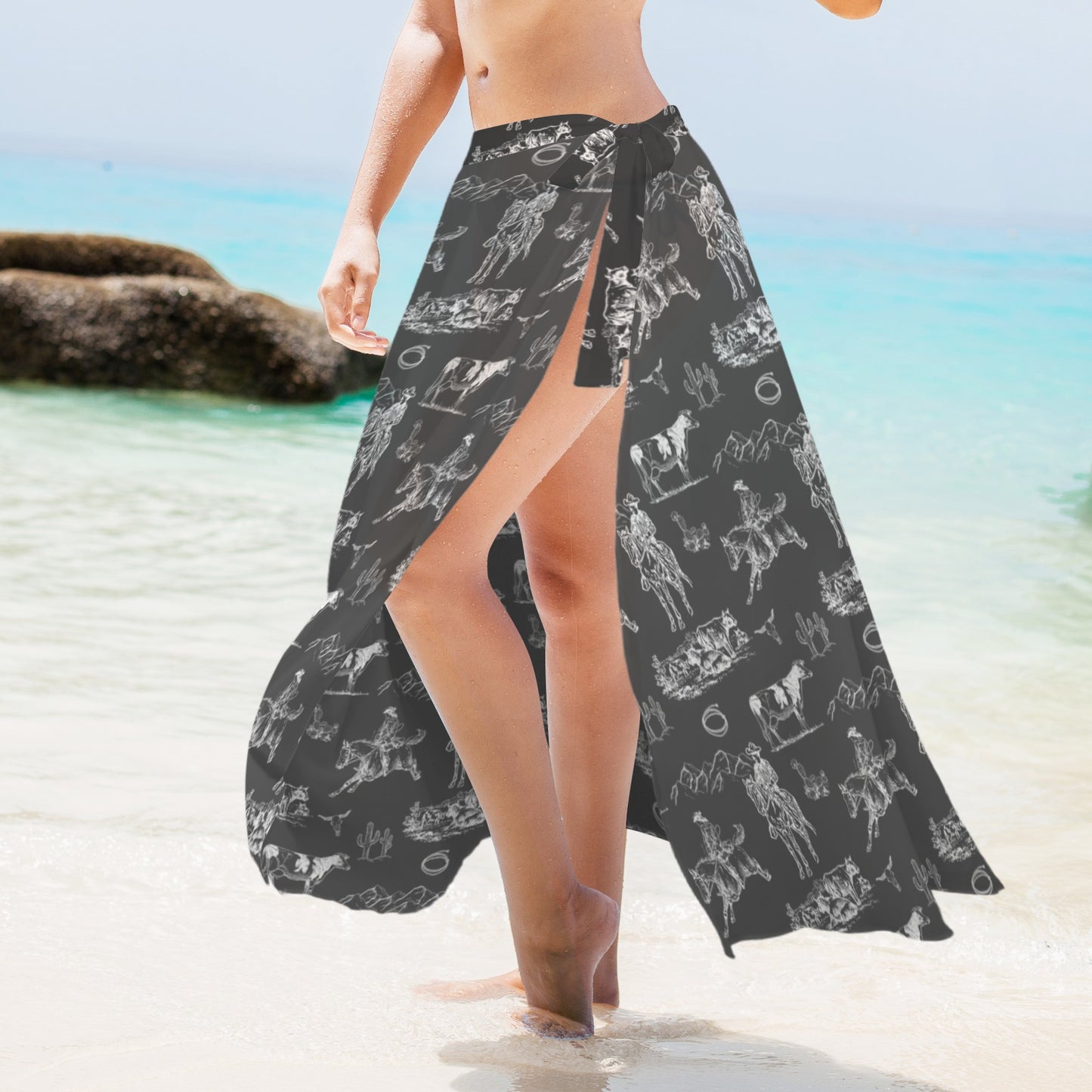Baha Ranch Ranch Life Beach Coverup Skirt Swimwear Cover Up
