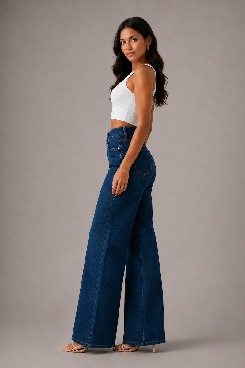 GJG Westside Icon Wide Leg Jean Dark Wash