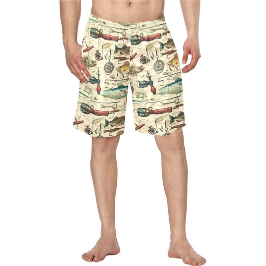 Baha Ranch Fishing Swim Board Shorts Men's Beach Shorts Trunks