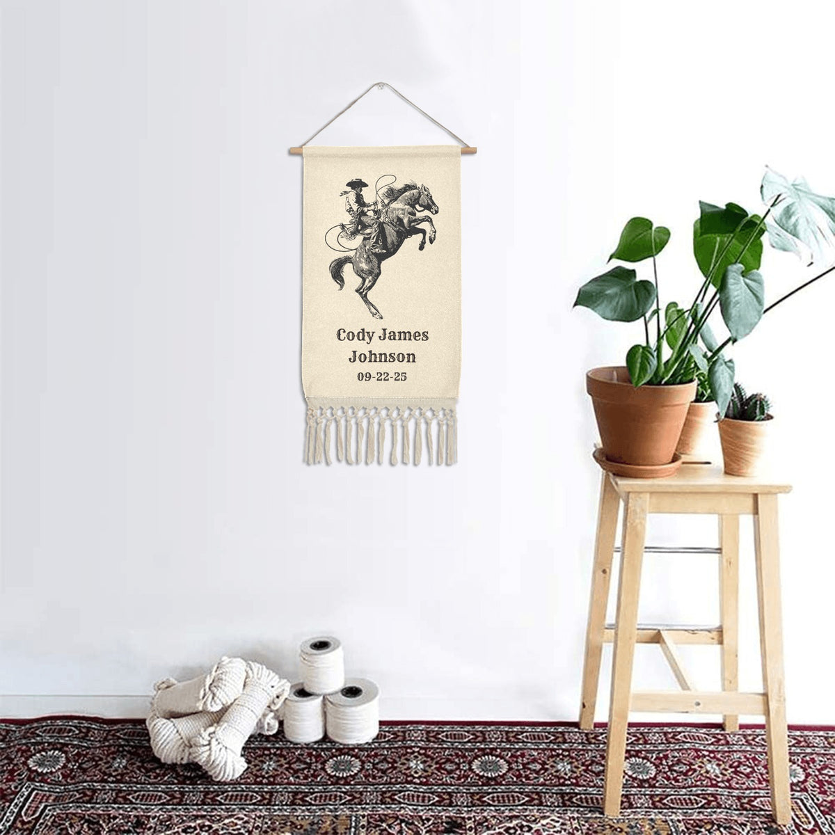 Baha Ranch Personalized Nursery Decor Wall Hanging Made in America