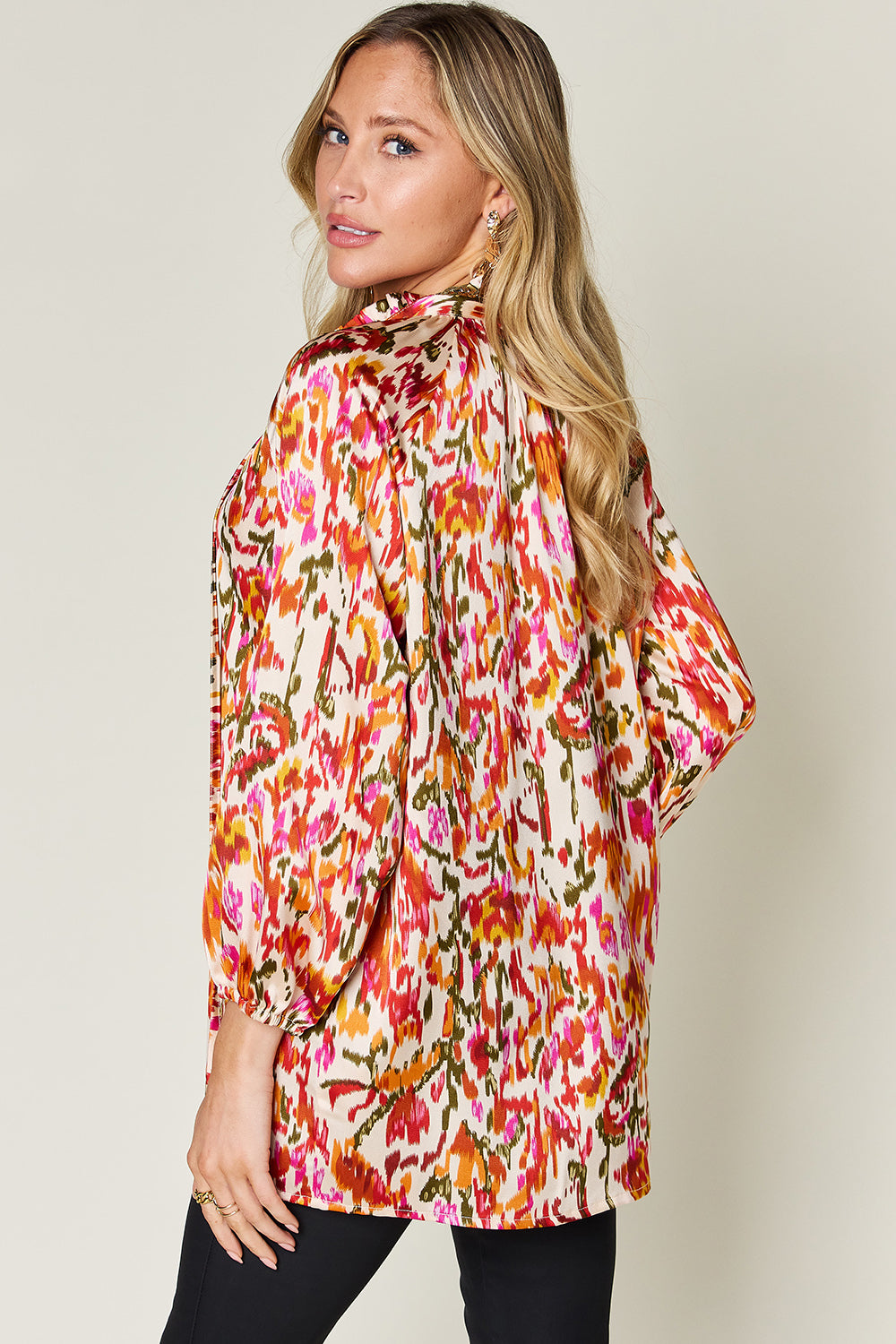 Fall Floral Button Up Long Sleeve Shirt choice of prints