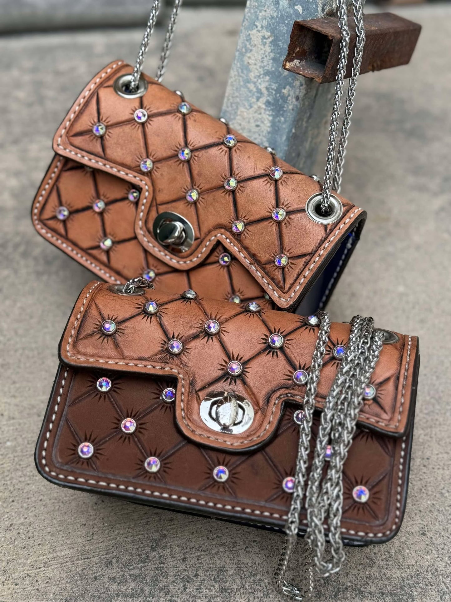 Alamo Saddlery The Cowgirl Stadium- RHINESTONE 2-TONE