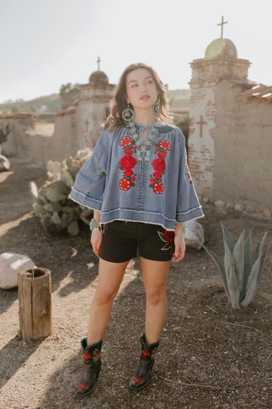 Rodeo Quincy Ryder Rose Shorts