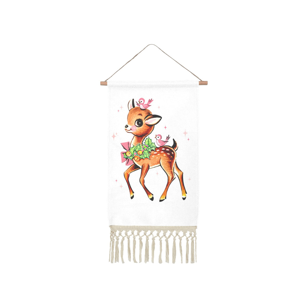 Baha Ranch Rudolph Wall Hanging Linen Poster Made in America