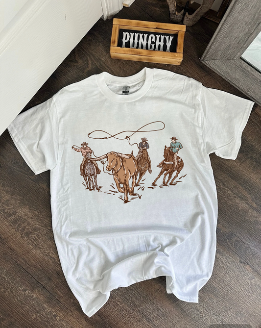 Vintage Cowboys Tee or Crewneck