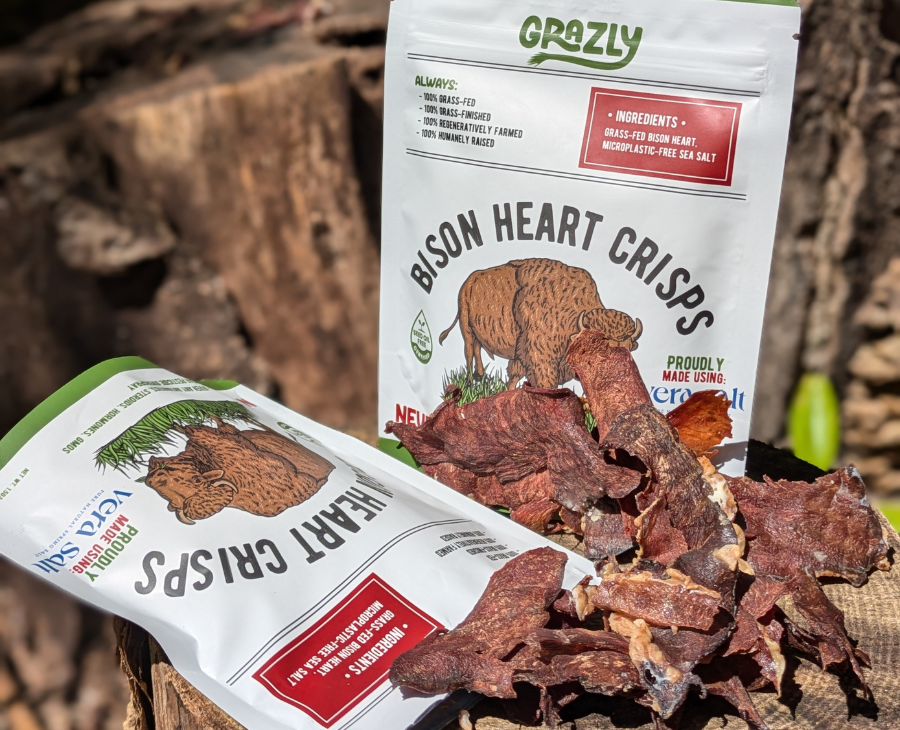 Grazly Bison Heart Crisp Variety Pack