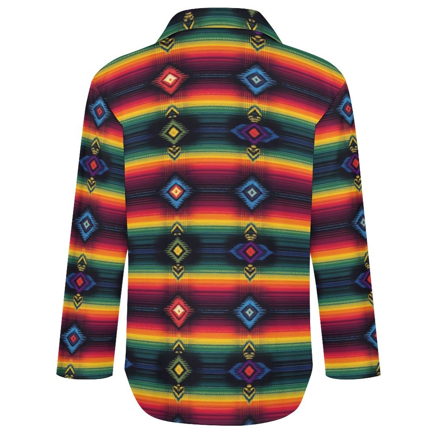 Colores de Mexico Serape Button up Blouse