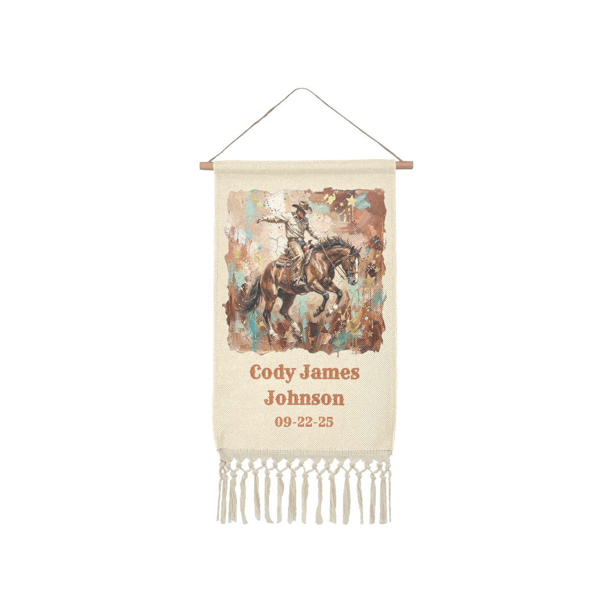 Baha Ranch Personalized Nursery Wall Hanging Made in America