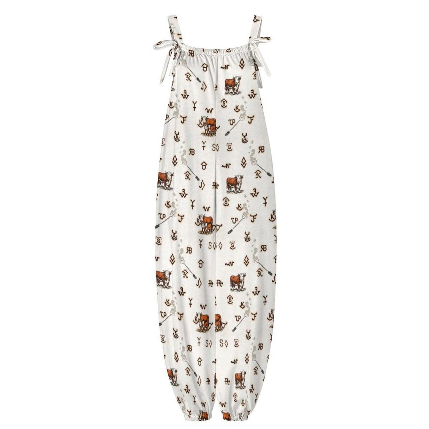 Baha Ranch Hereford Brands Overalls Jumpsuit