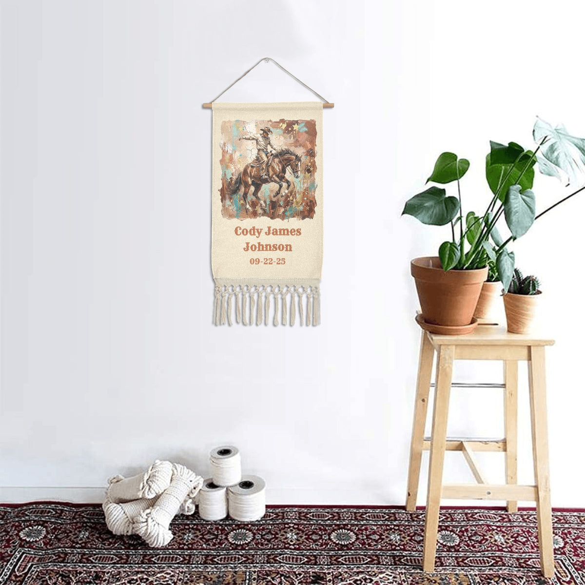 Baha Ranch Personalized Nursery Wall Hanging Made in America