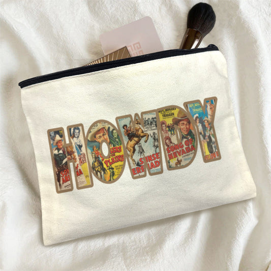 Vintag Howdy Cosmetic Bag Pack of 5 Made in America
