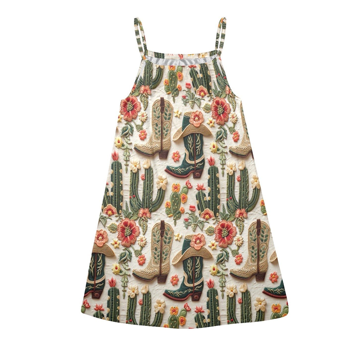 Boots and Cactus Summer Tank Dress