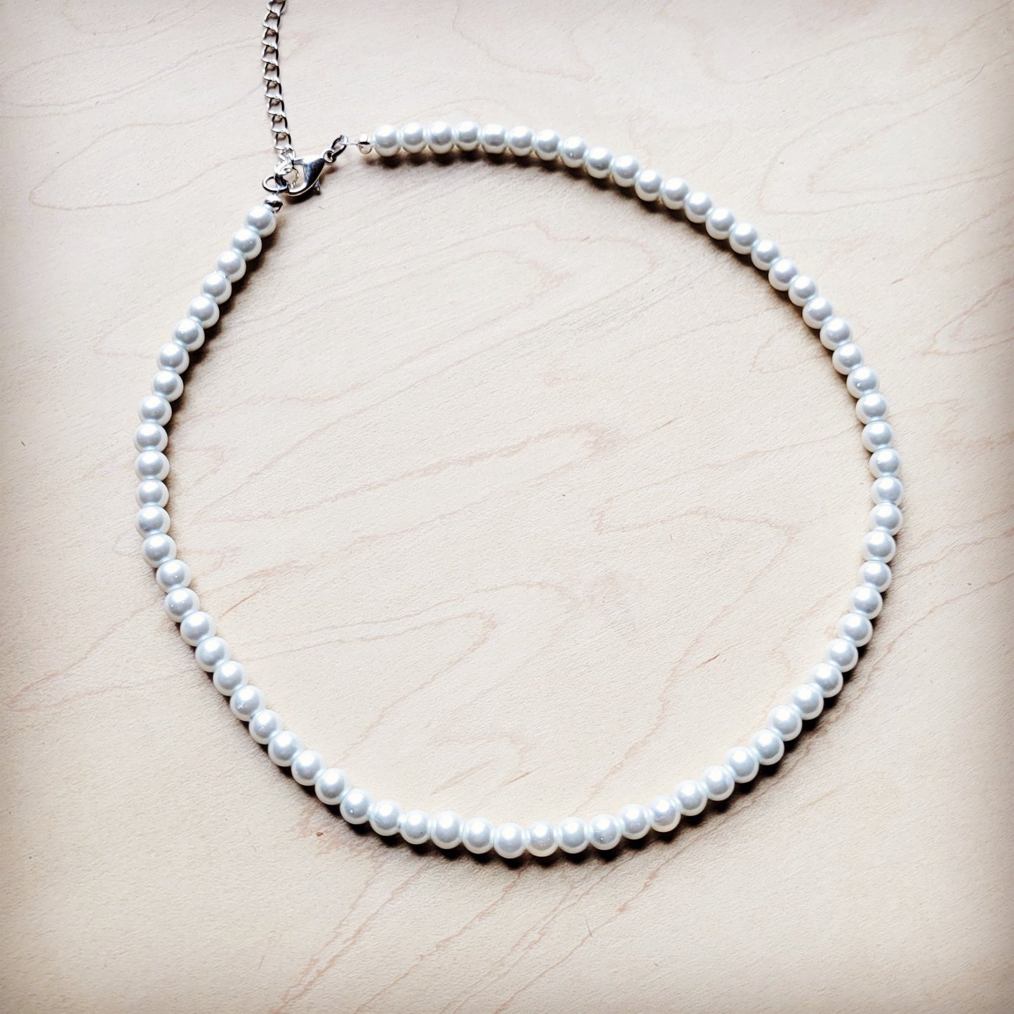 The Jewelry Junkie **Glass Pearl Collar Necklace Wedding Collection 259v