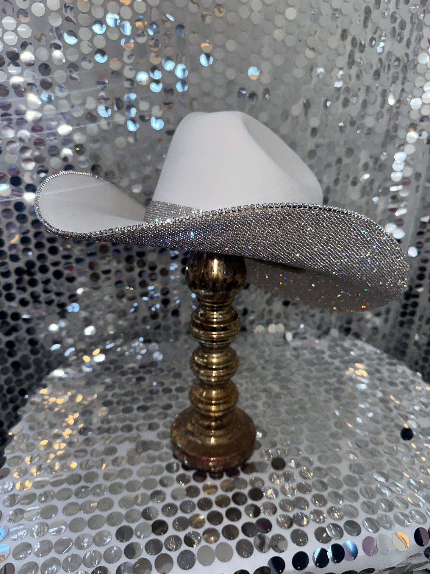 Rhinestone Cowgirl The original "Rhinestone Cowgirl" - underneath brim only