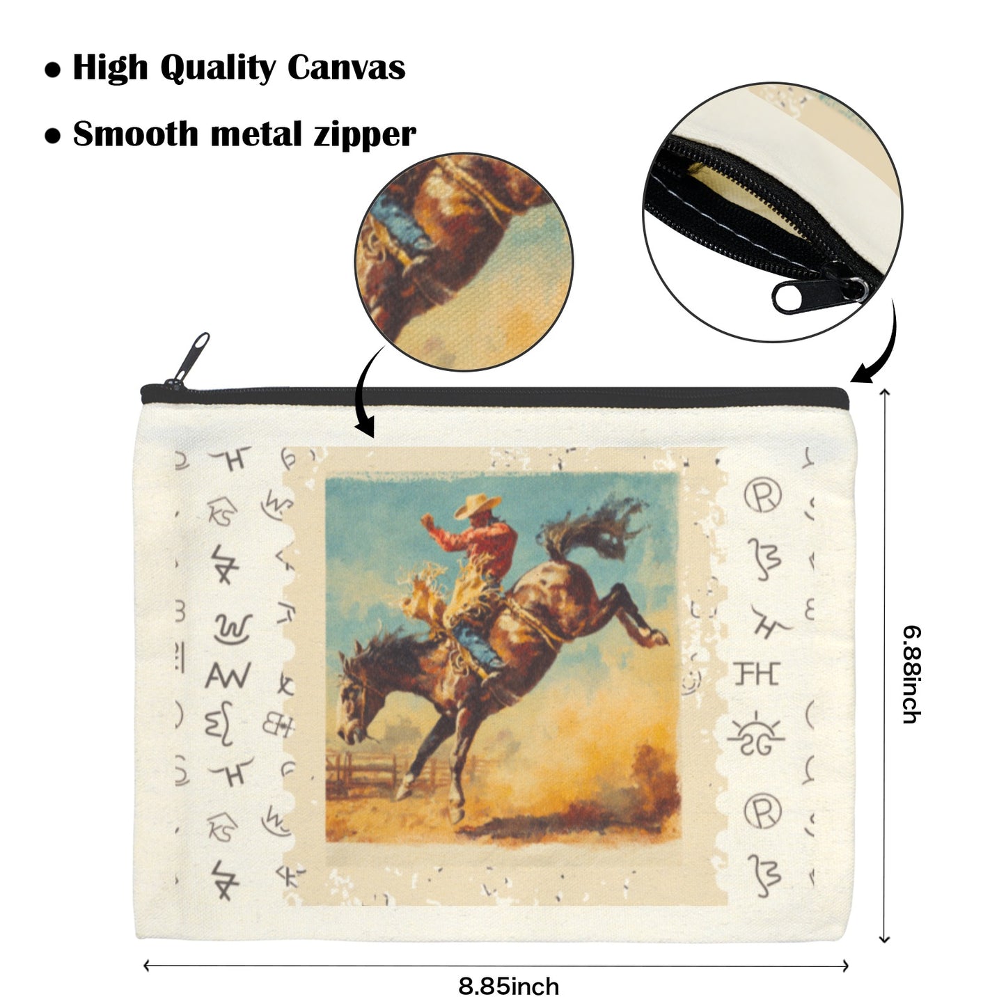 Rodeo Cowboy #1 set of 5 bags Cosmetic Bag Made in America