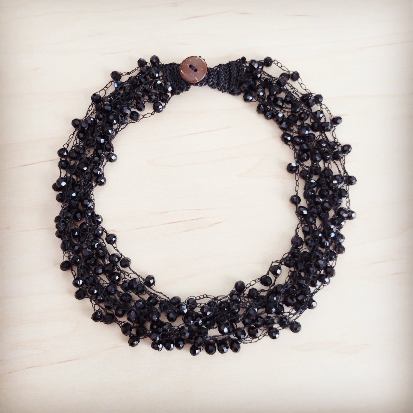 The Jewelry Junkie **Noir Cluster Statement Choker 257mf