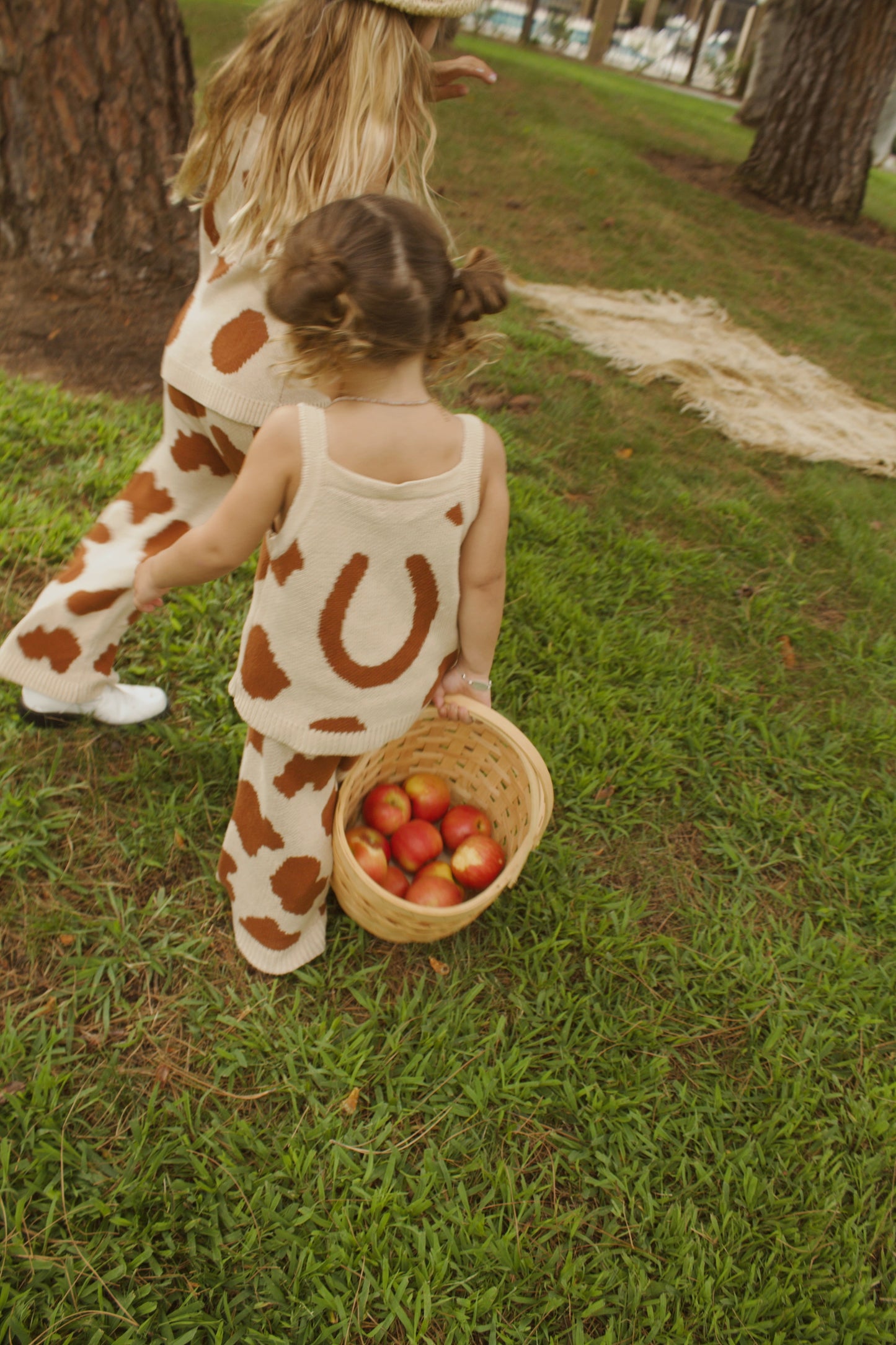 Safe Haven Fall two-piece knit horse shoe toddler girls western autumn fashion