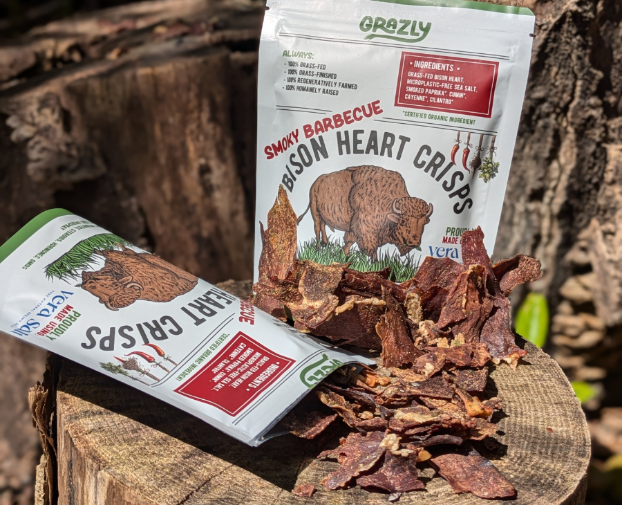 Grazly Bison Heart Crisp Variety Pack