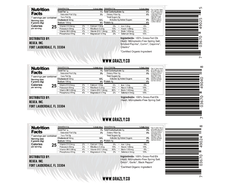 Grazly Elk Heart Crisp Variety Pack