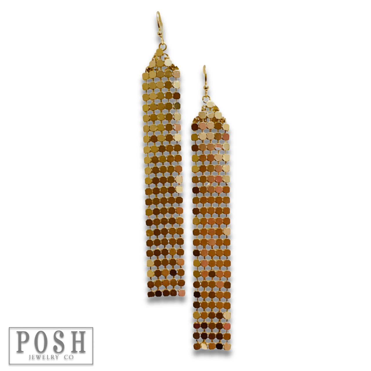 Pink Panache Mesh fringe earring - LC