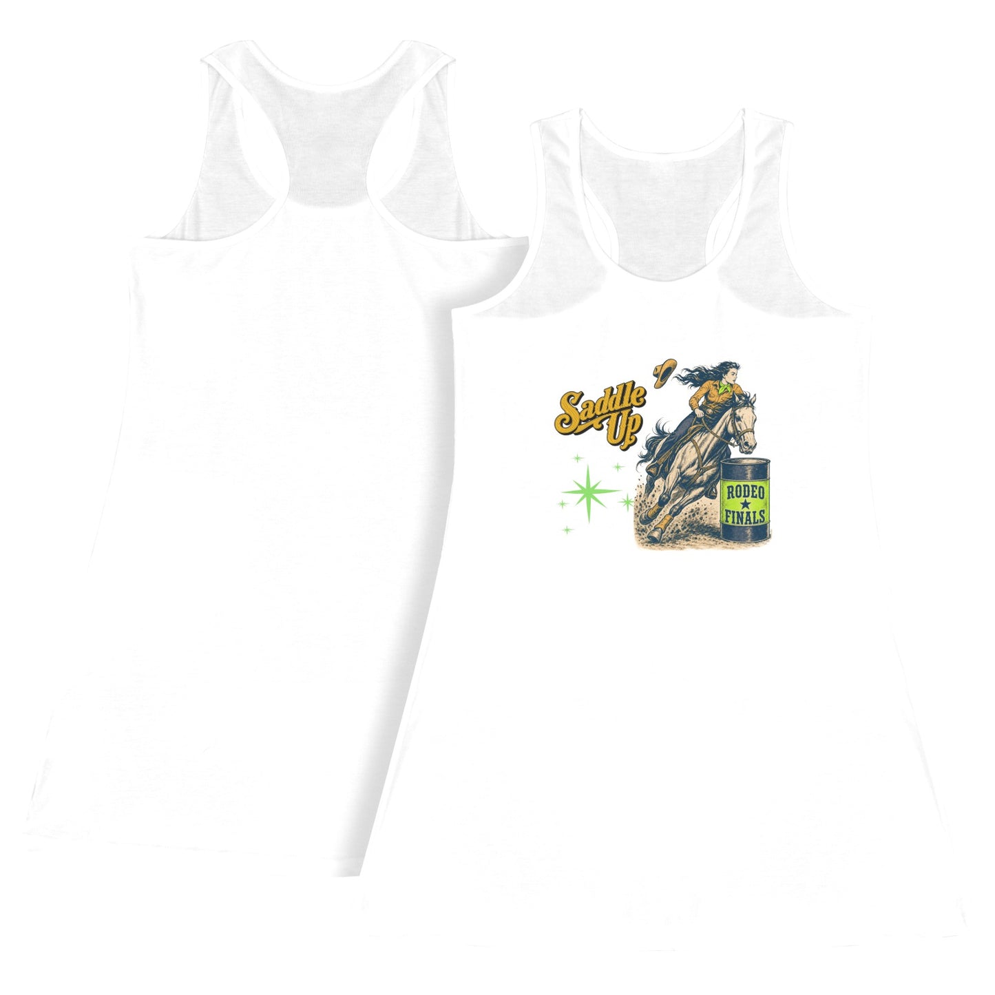 Baha Ranch The Last Roundup Saddle Up Barrel Racer Tank Dress Made in America