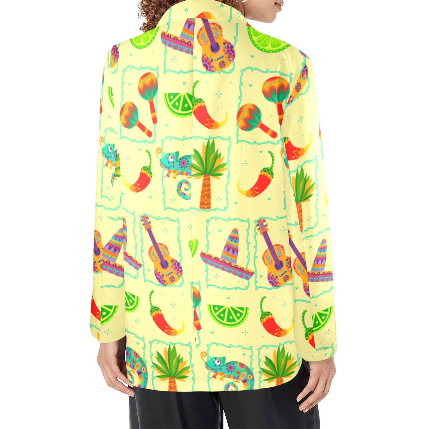 Colores De Mexico Festival Blazer Women's Blazer