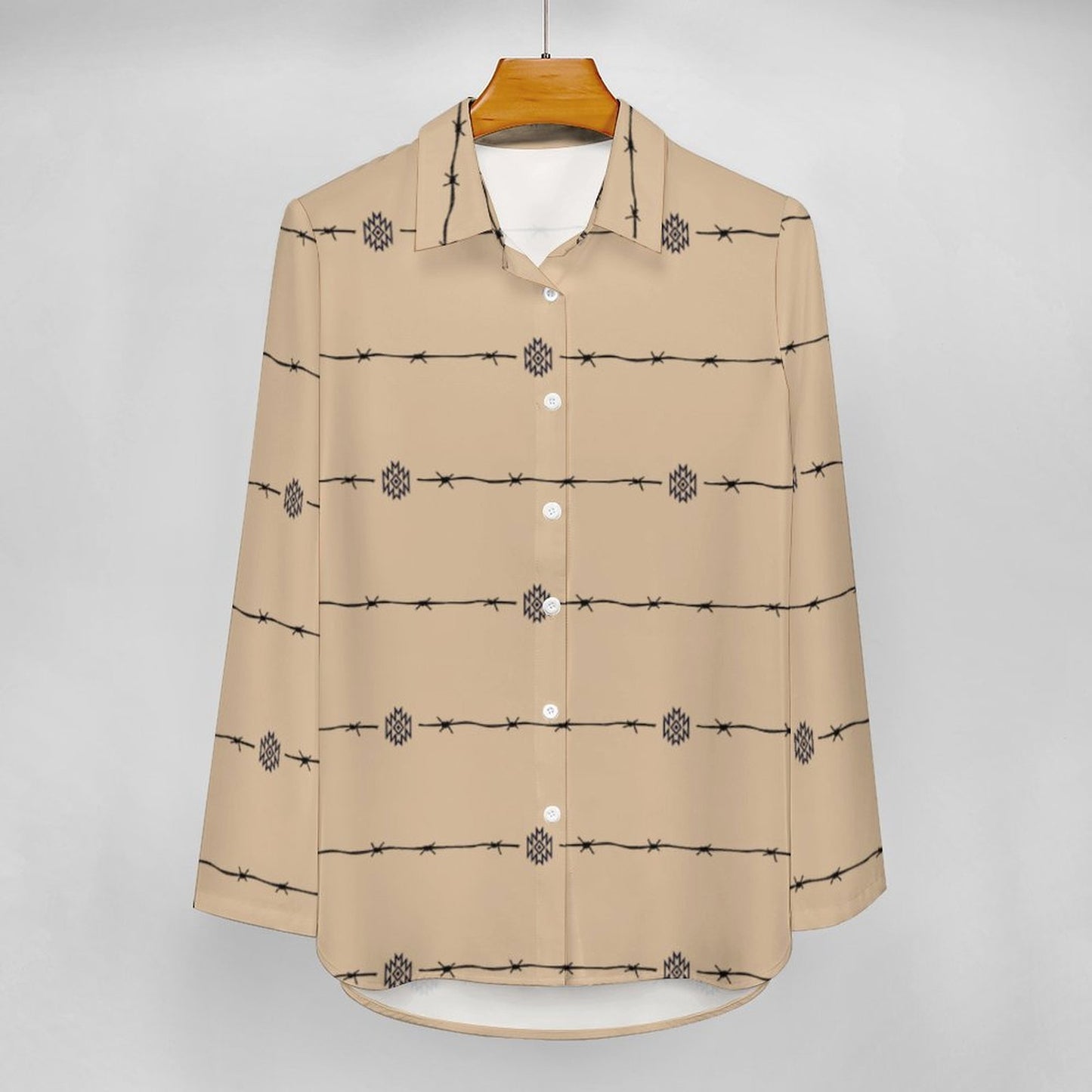 Baha Ranch Son of A Bitch Barbwire Button Up Blouse