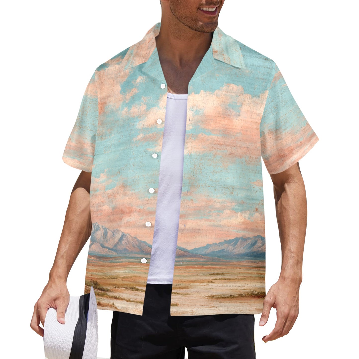 Baha Ranch Southwest Sunset Hawaiian Shirt Made in America