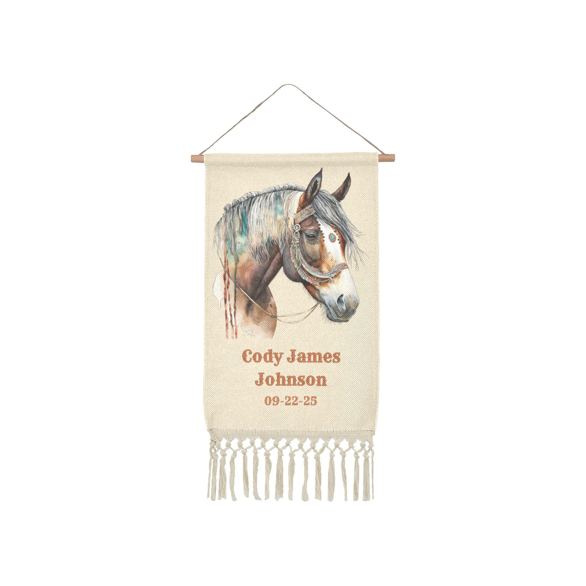 Baha Ranch Custom Nursery Wall Hanging Made in America