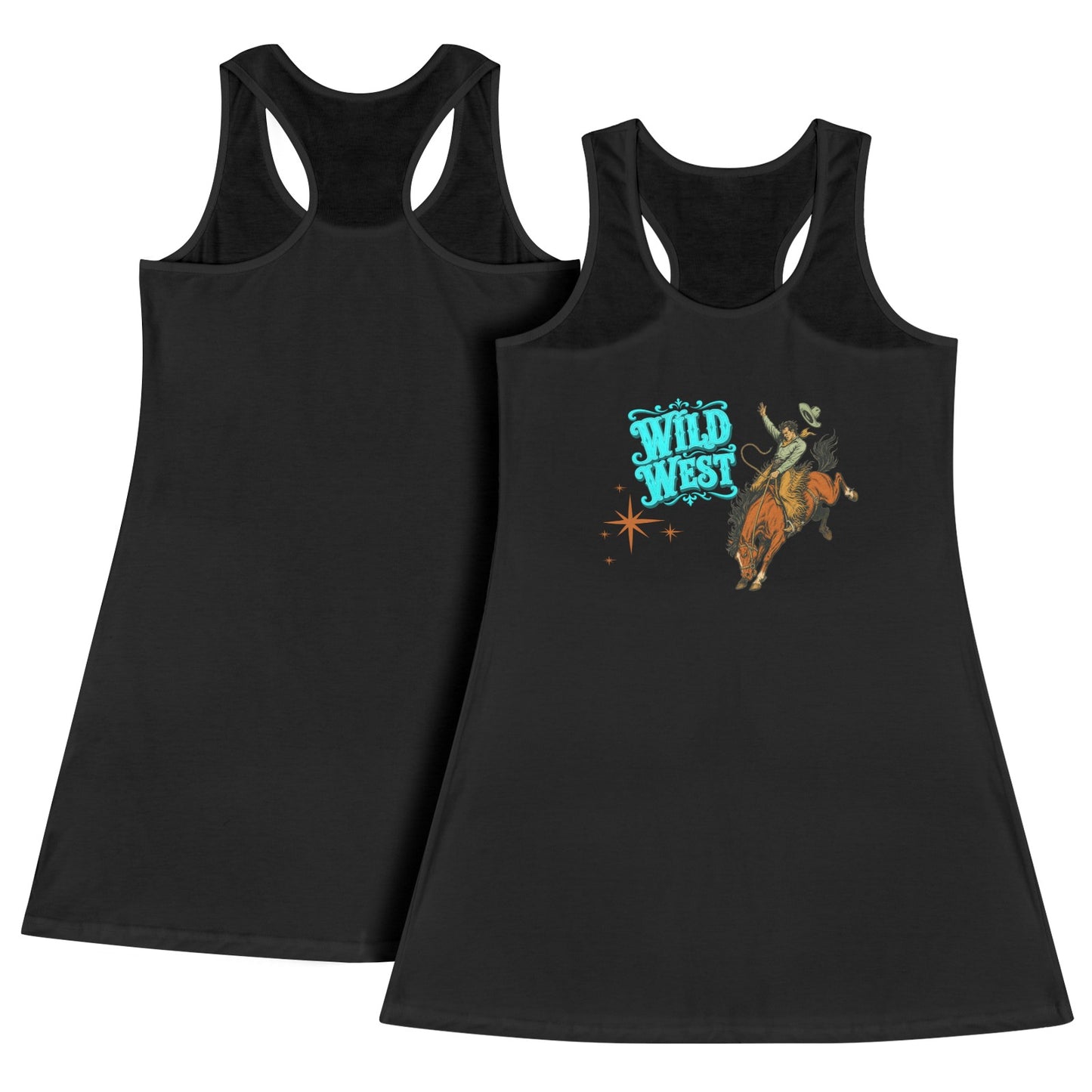 Baha Ranch The Last Roundup Wild West Bronc Rider Tank Dress Made in America