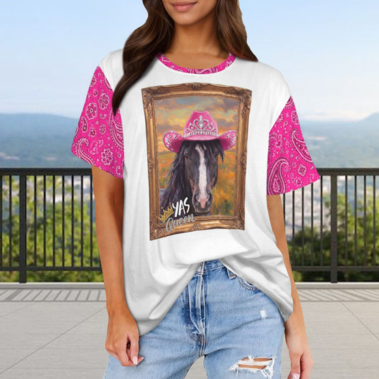 Baha Ranch Originals Softest Queen Horse Bandana Tee