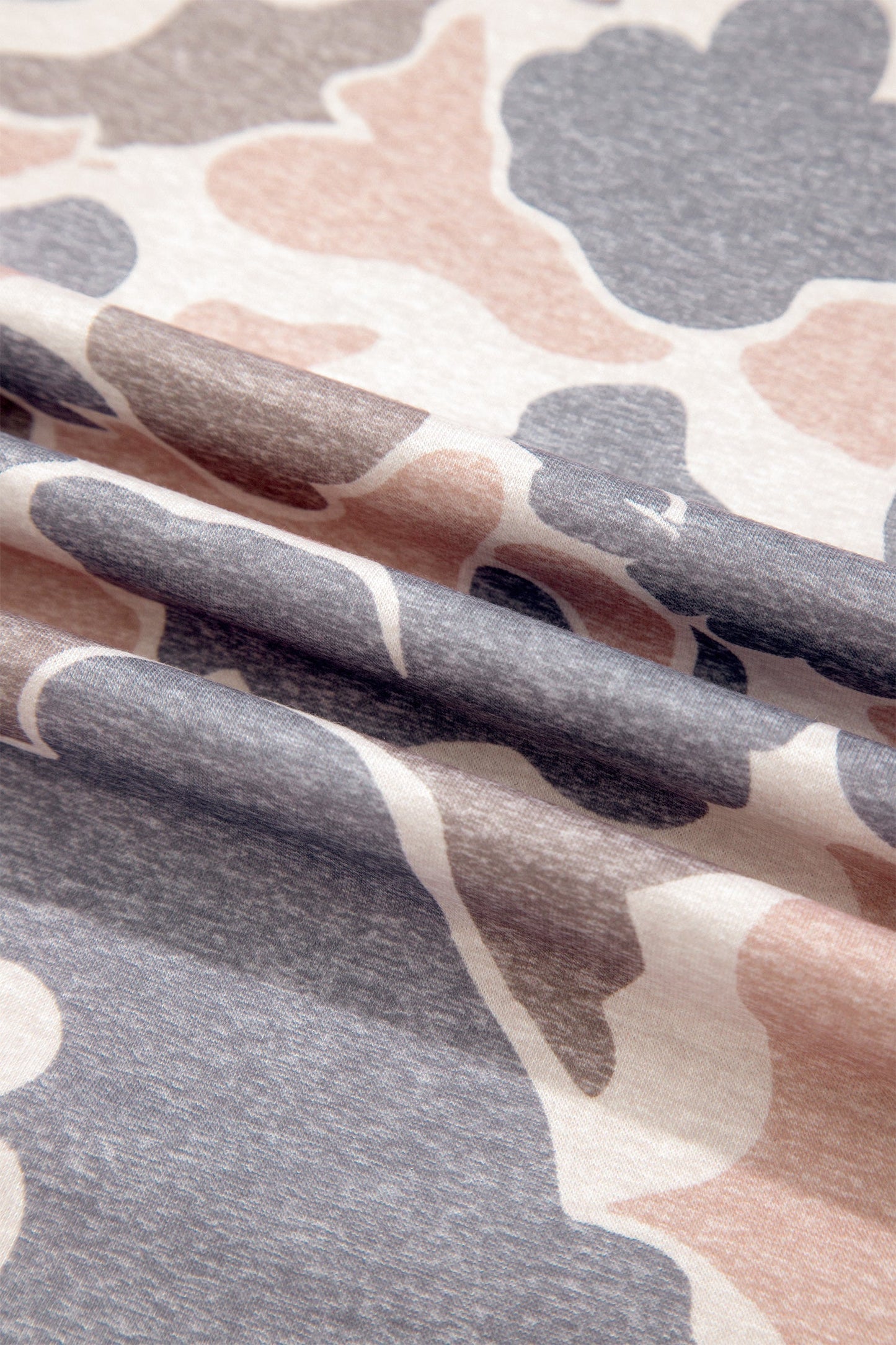 Camo Long Sleeve Top & Loose Pants Set