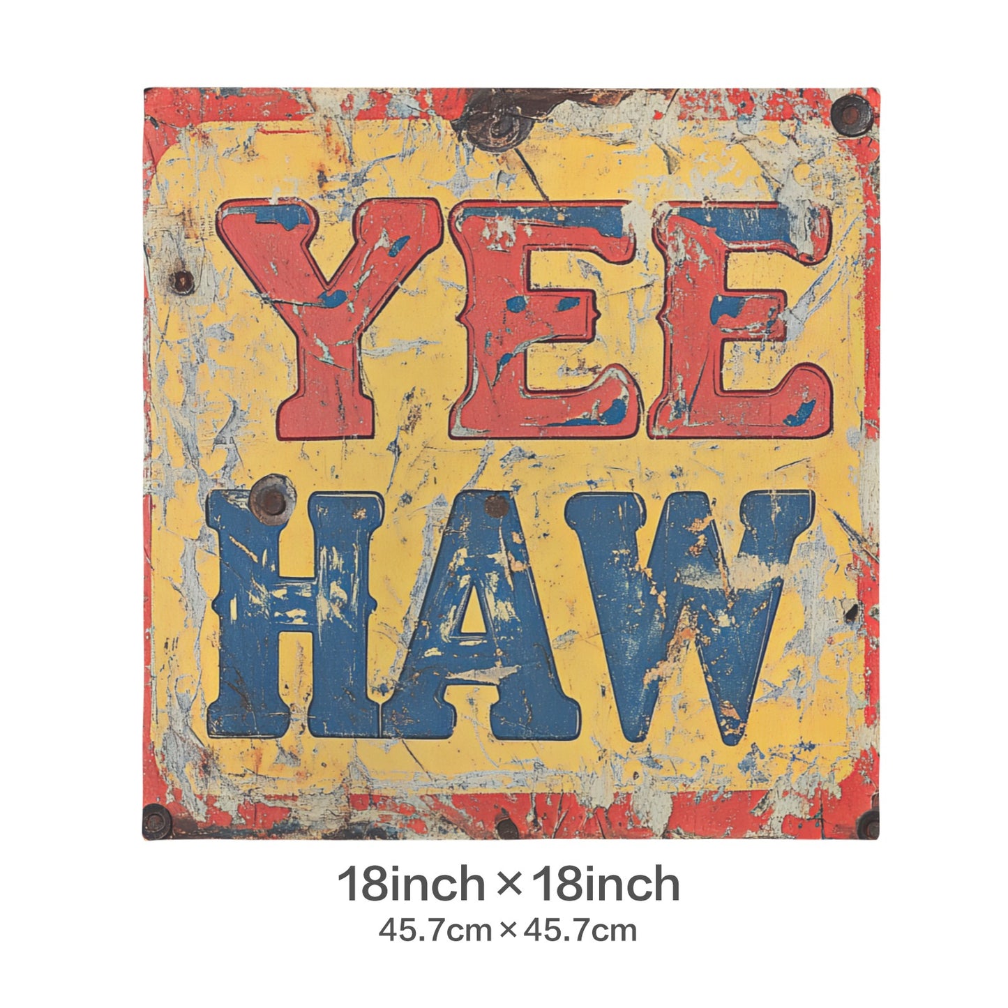 Baha Ranch YEEHAW Vintage Western Velvety Soft Pillow Case Made in America