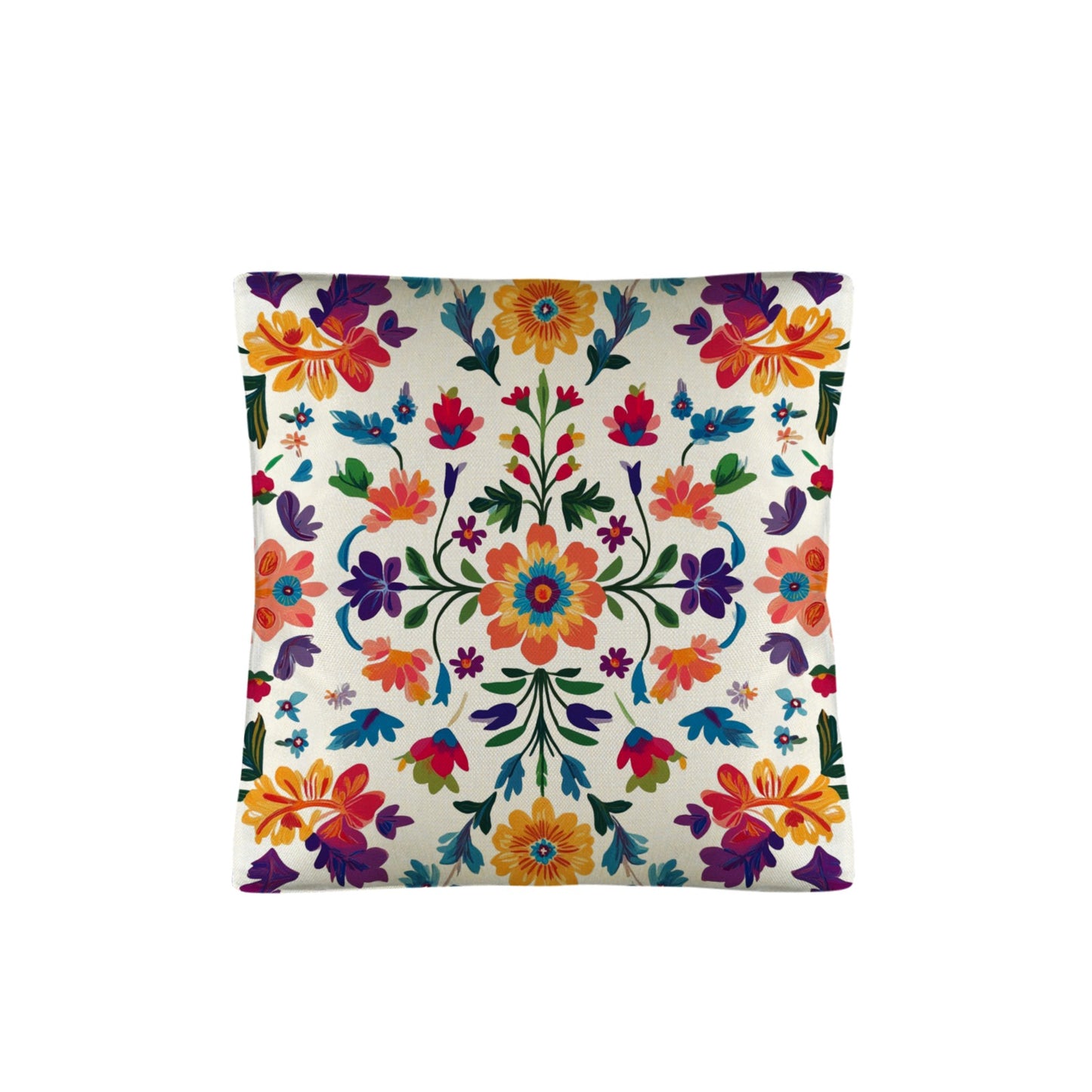 Colores de Mexico Floral Pillow Case Custom Pillow Case Made in America
