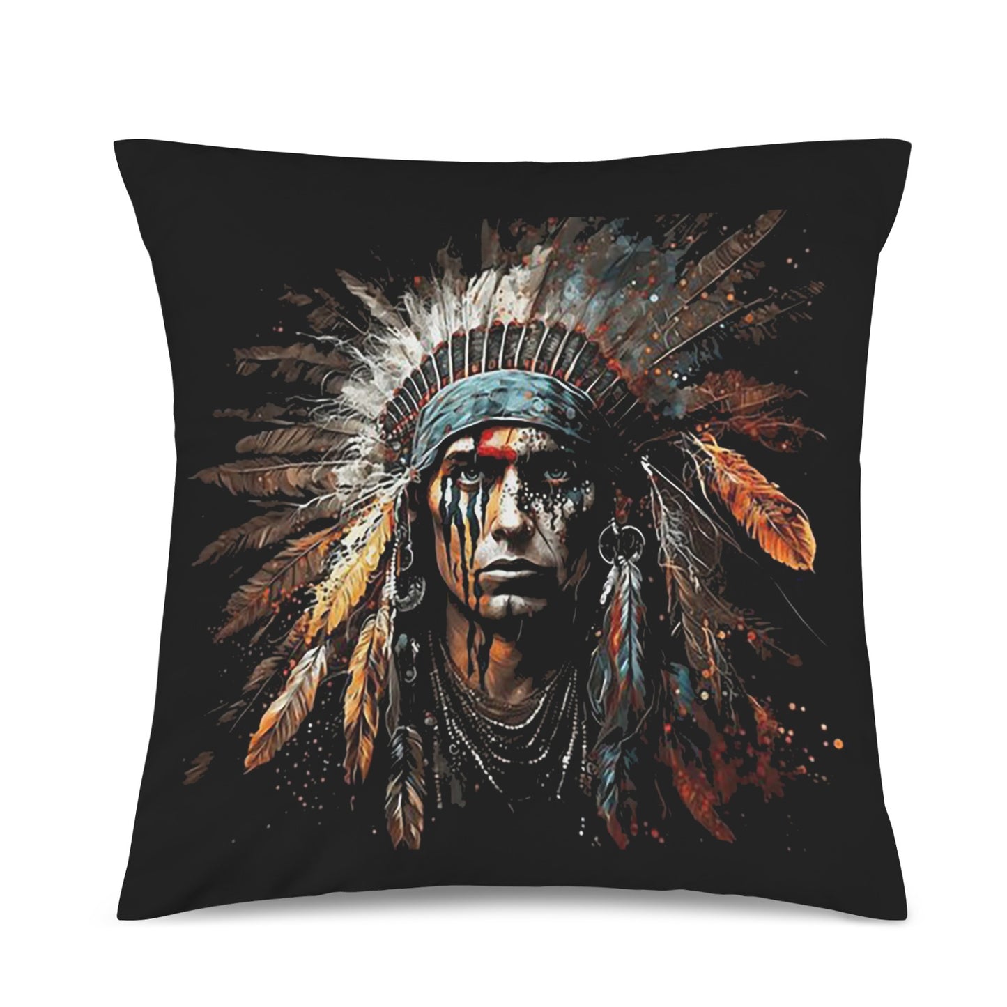 Baha Ranch Painted Native Velvety Soft Pillow Case Made in America