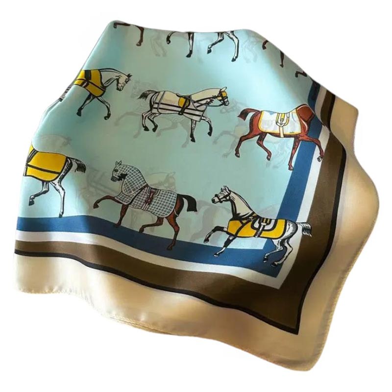 AWST Int'l Horses in Blankets Scarf