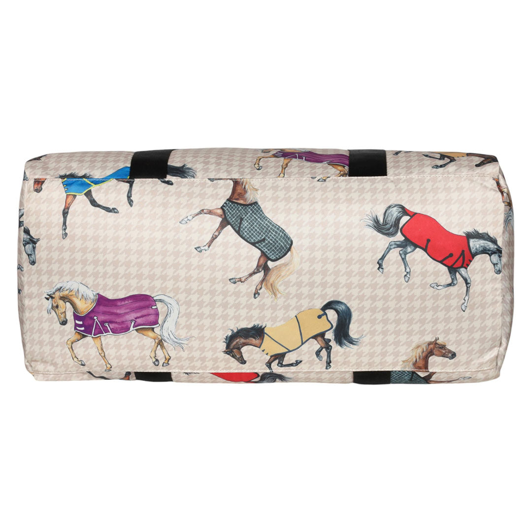 AWST Int'l Lila Horses in Blankets Gear Bag