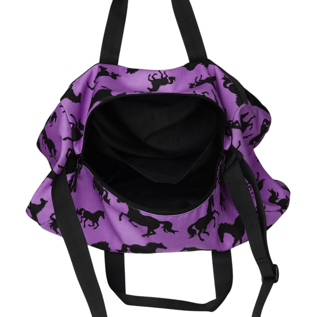 AWST Int'l Lila Silhouette Horse Duffle