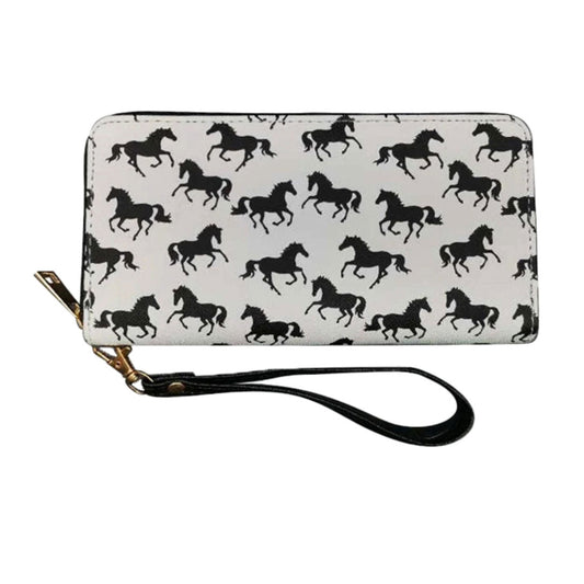 AWST Int'l Lila Wallet with Wristlet- Lila Silhouettes