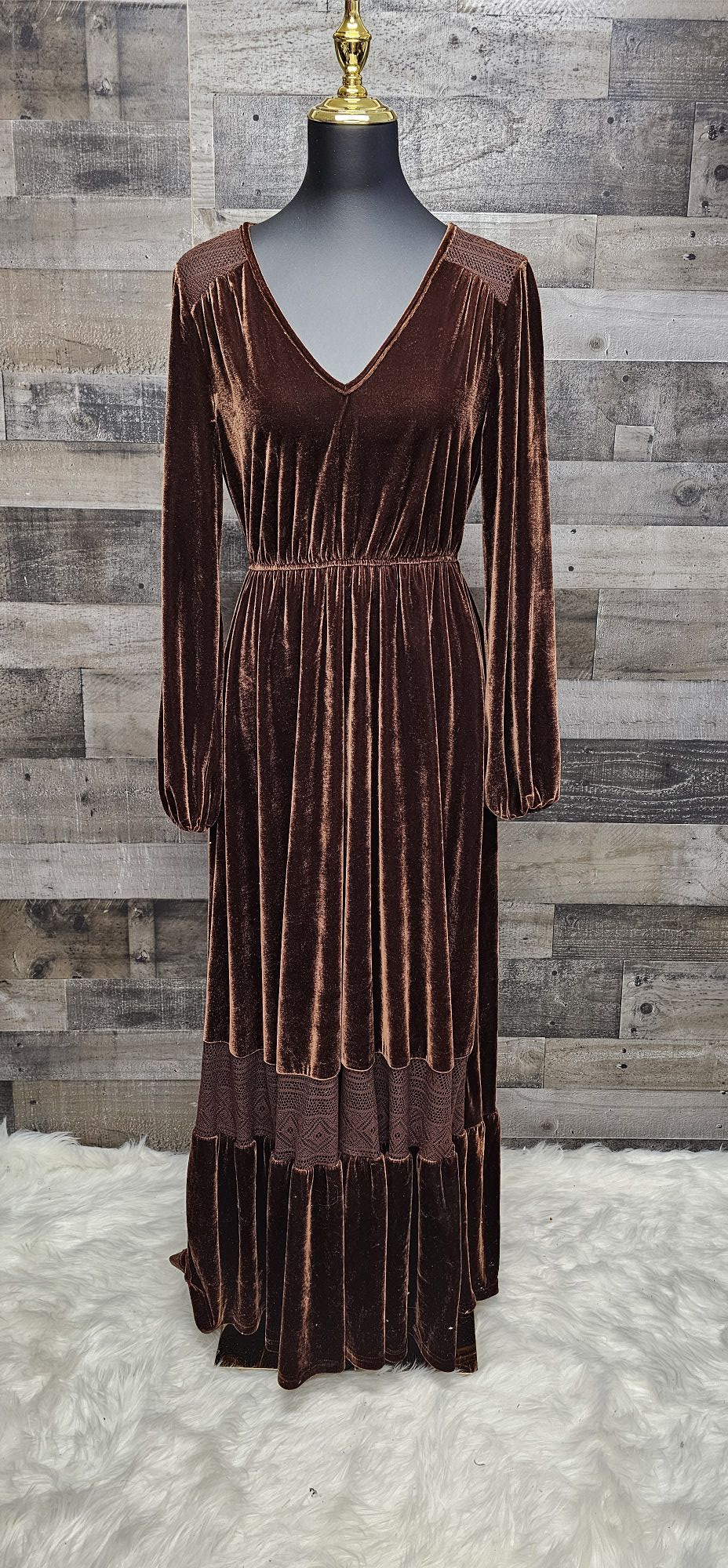SAMPLE SALE Velvet dress size SMALL