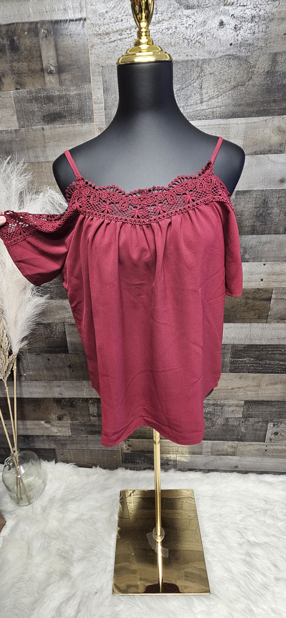 Small cold shoulder top choice of colors